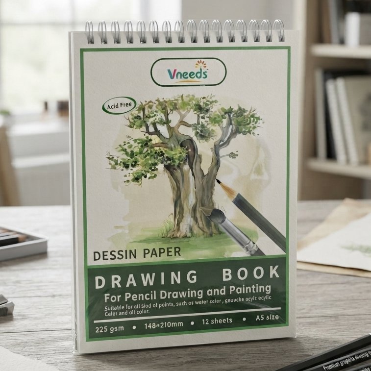 Sketchbook Vneeds, 12 foi, 14,8 х 21 cm, V3005