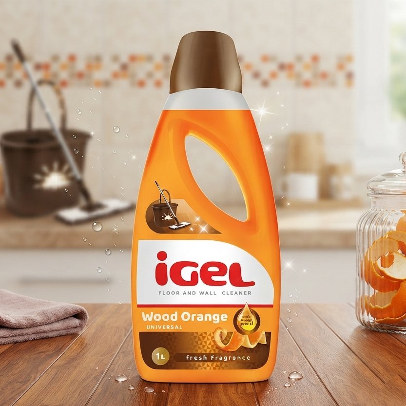 Solutie de curatat podele si pereti iGEL, Wood Orange, 1 L
