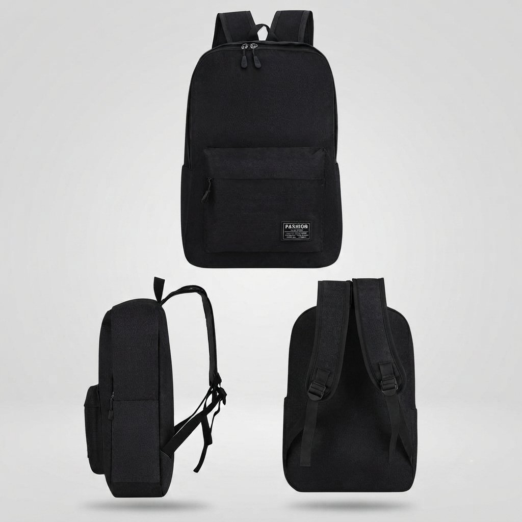Rucsac, 30 cm x 10 cm x 40 cm, 2 compartimente, negru, 9003