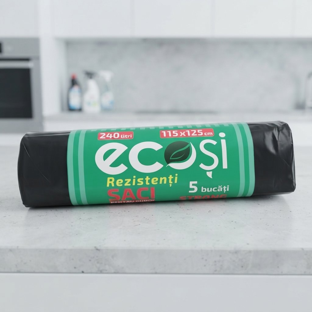 Saci menajeri Ecosi, Strong, 240 L, 5 buc