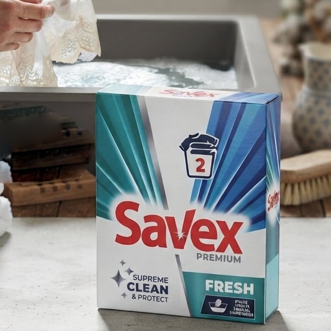 Detergent pentru spalare manuala SAVEX, Premium Fresh, 300 g