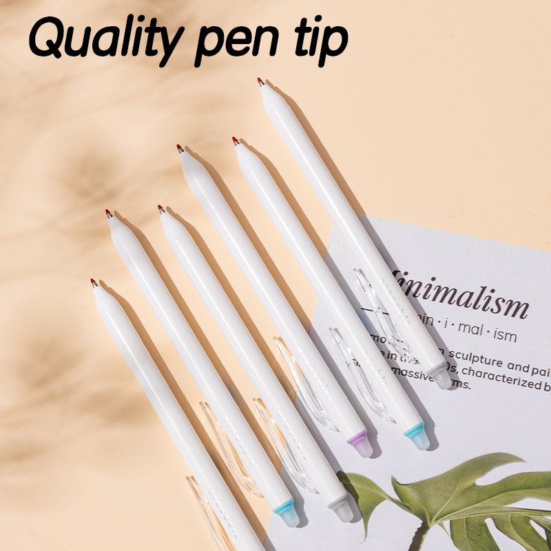 Pix cu gel DELI, 0.5mm, cu mecanism, corectabil albastru