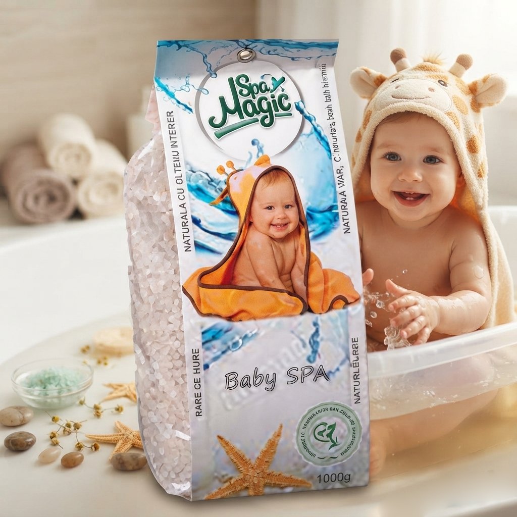Sare de baie Magic SPA, Baby SPA, 1 kg