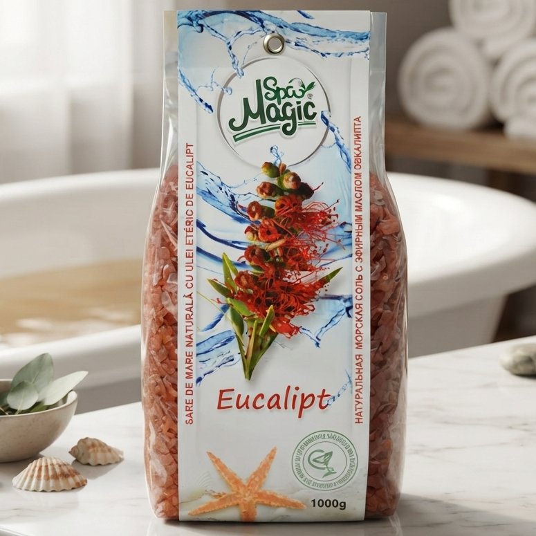 Sare de baie Magic SPA, Eucalipt, 1 kg