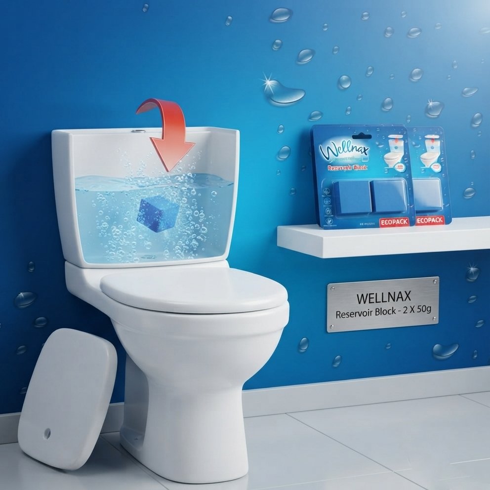 Bloc pentru rezervorul WC Wellnax, Breeze Refresh, 2 x 50 g