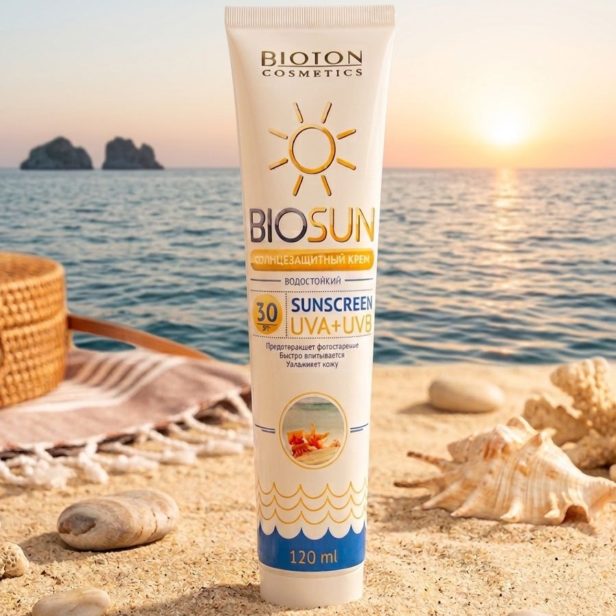 Crema de protectie solara BIOSUN, SPF 30, 120 ml