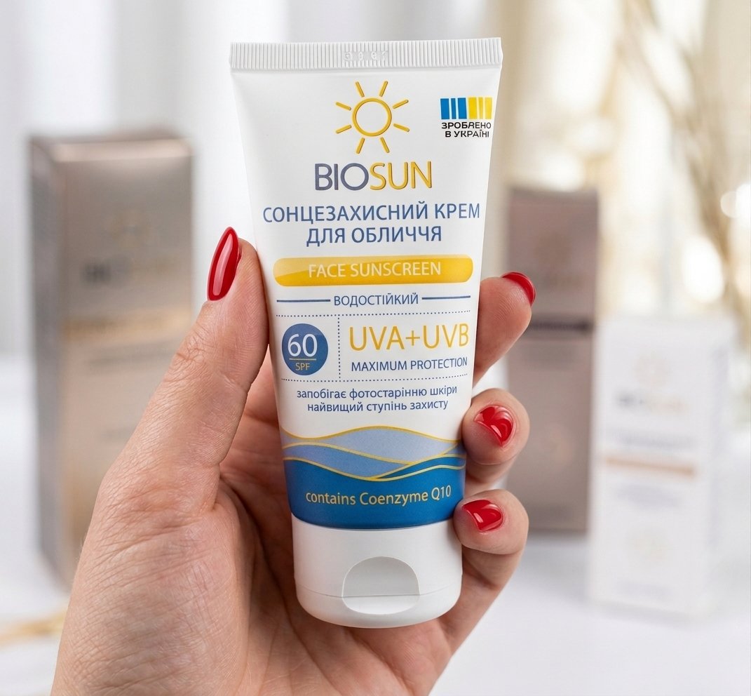 Crema de protectie solara pentru fata BIOSUN, SPF 60, 50 ml
