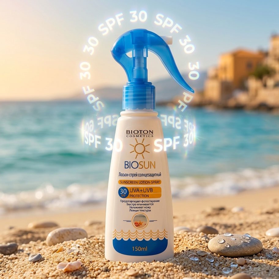 Spray de protectie solara SPF 30 BIOSUN de la Bioton, 150 ml