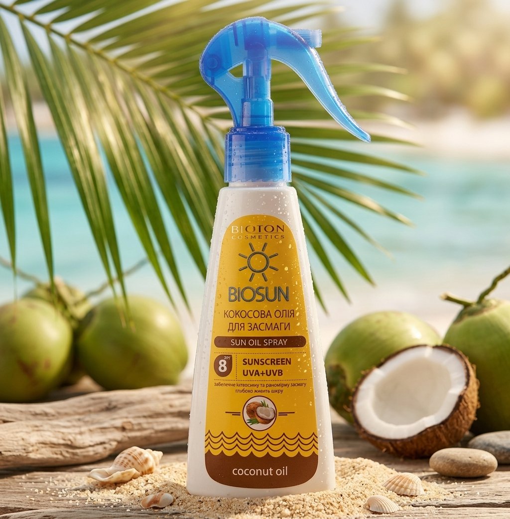 Ulei de plajă cu cocos BIOSUN de la Bioton, 150 ml