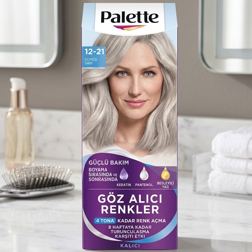 Vopsea pentru par PALETTE, 12.21, Silver Blond (Blond cenusiu)