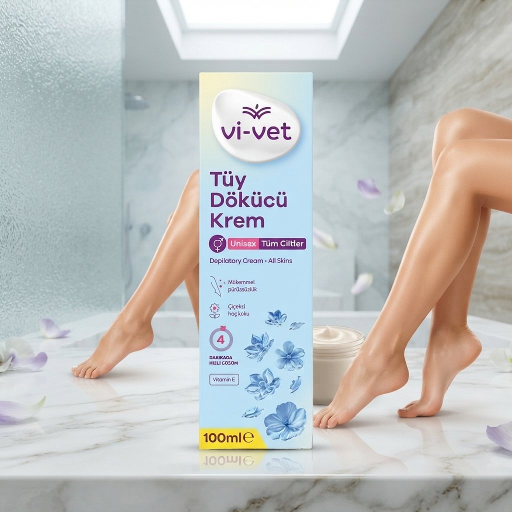 Crema depilatoare Vi-Vet, Vitamin E, 100 ml