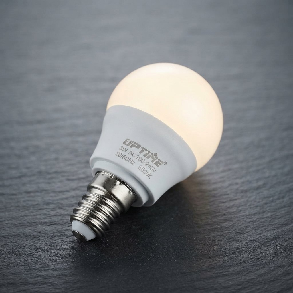 Bec LED, 3 W, 100-240 V, Bulb-DOB, E14, 6500K, UPTIME