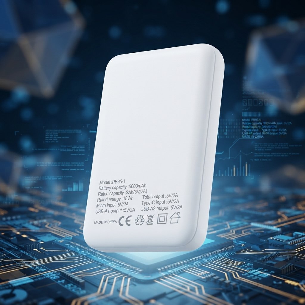 Mini Power Bank 5000 mAh, 10 W, EZRA PB95-1