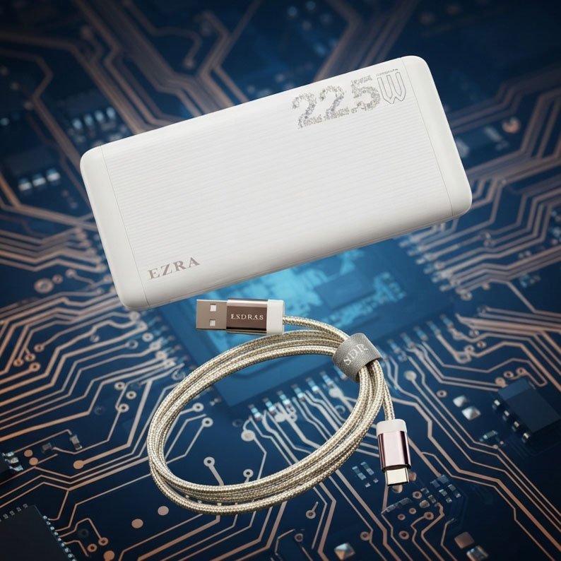 Power bank 10000 mAh, 22,5 W, EZRA PB63