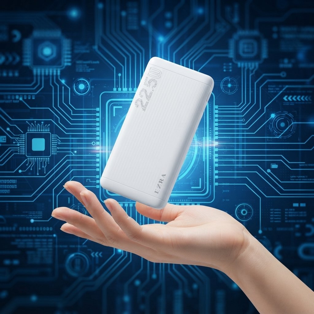 Power bank 10000 mAh, 22,5 W, EZRA PB63
