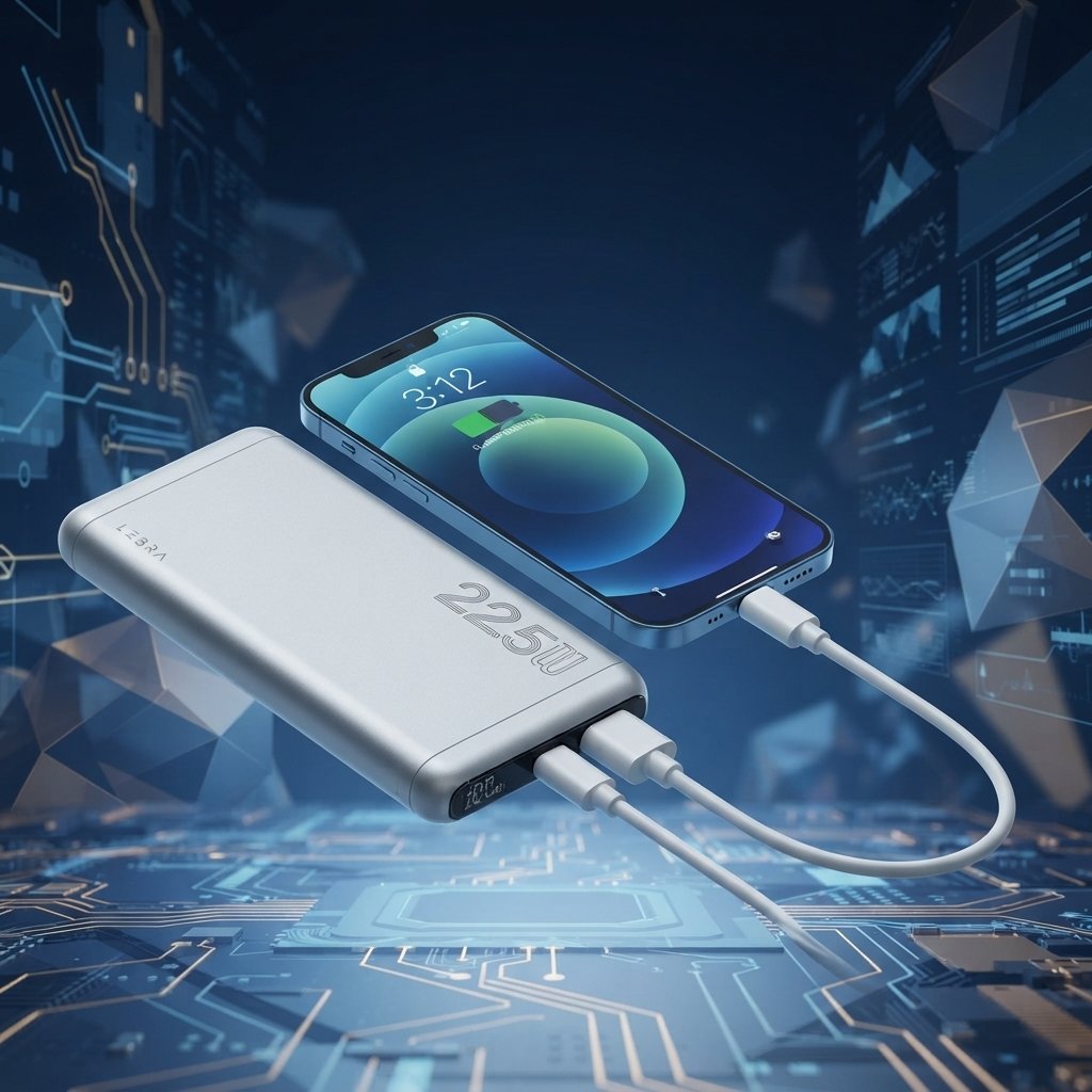 Power bank 10000 mAh, 22,5 W, EZRA PB63