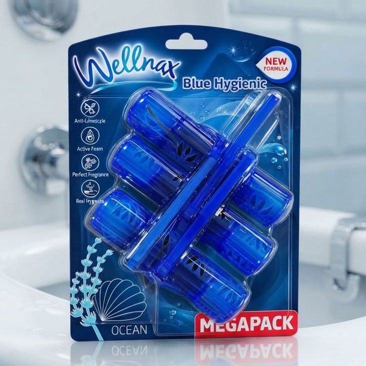 Sapun pentru vasul de toaleta Blue Water, Ocean, 3x50g Wellnax