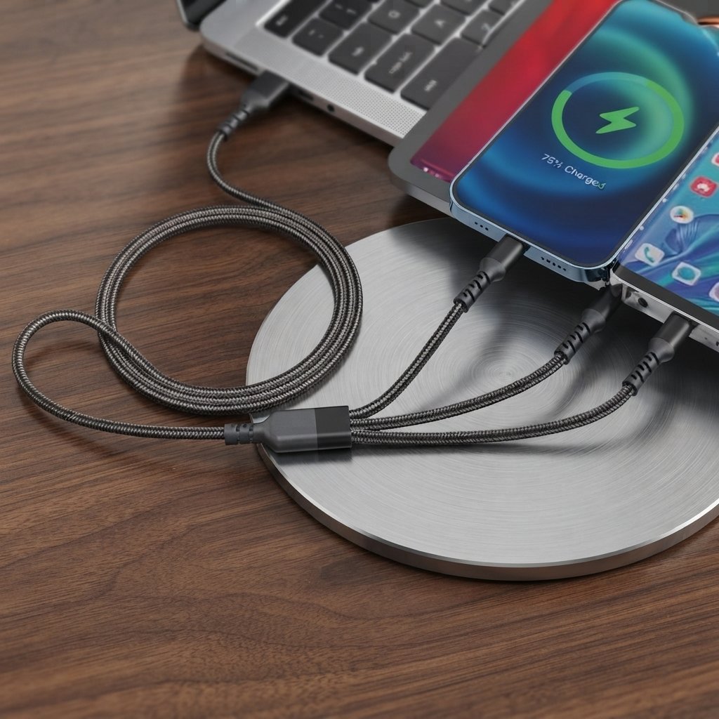 Cablu 3 in 1 USB EZRA, 1,2m, EZ-W80
