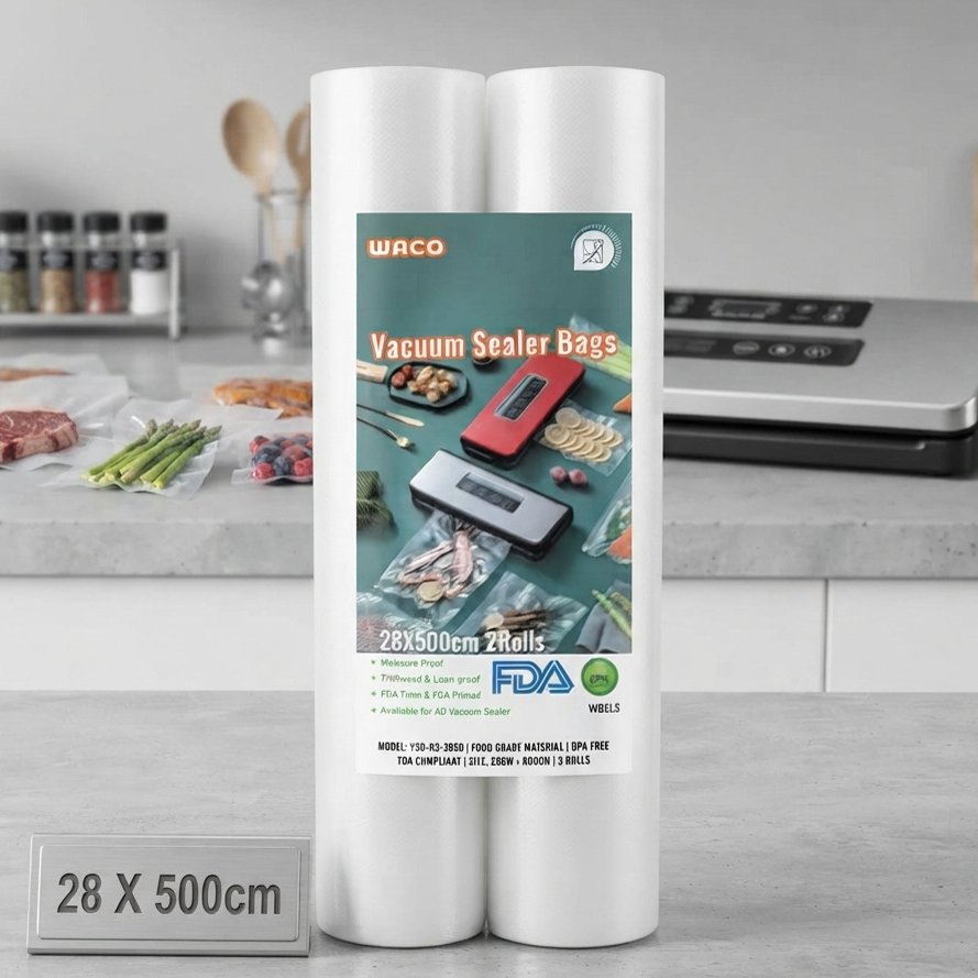 Pungi pentru aparat vacuum in rulou Waco, 28 x 500 cm