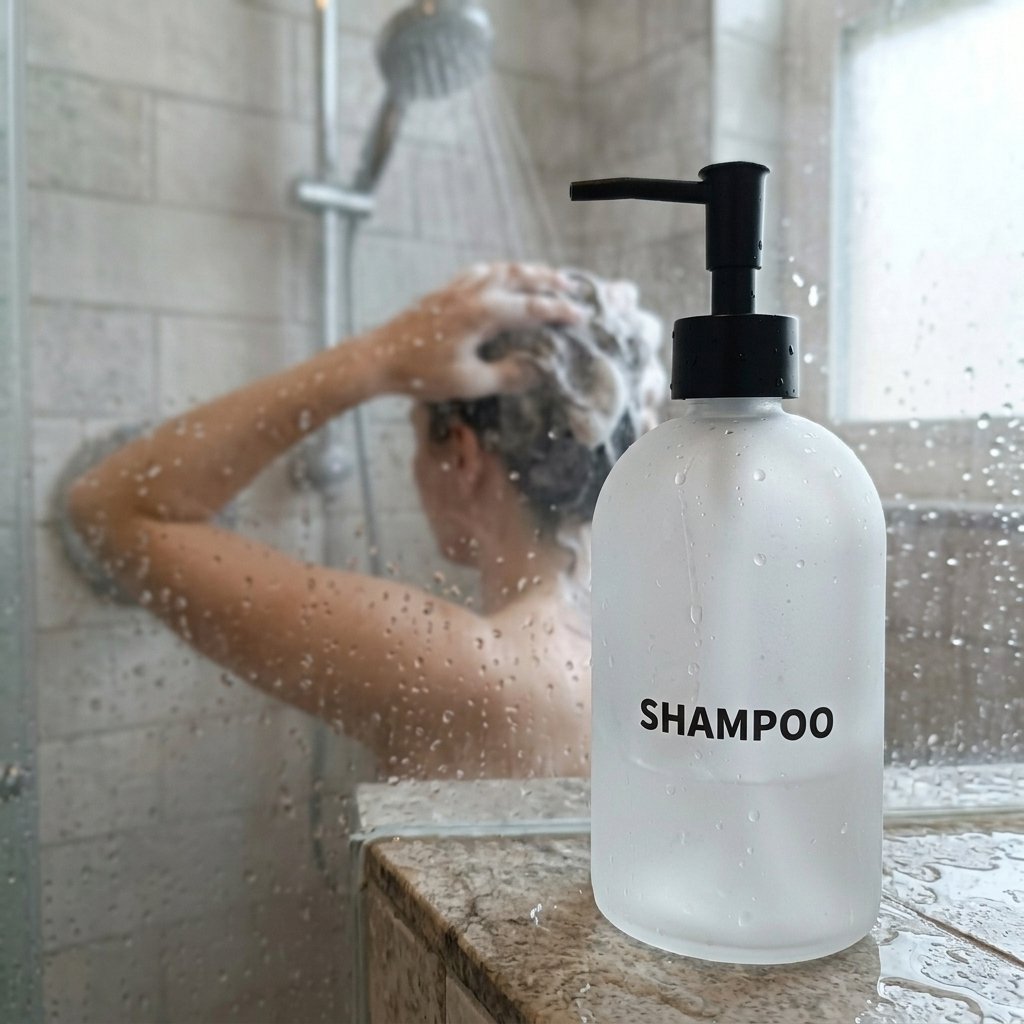 Dozator pentru sampon, sticla, 500ml